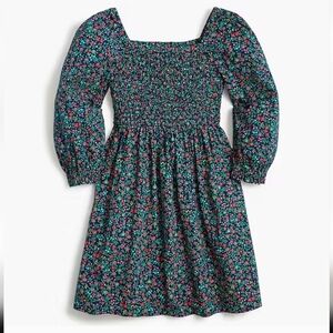 J. Crew Crewcuts Girl's Floral‎ Print Smocked Dress Size 10